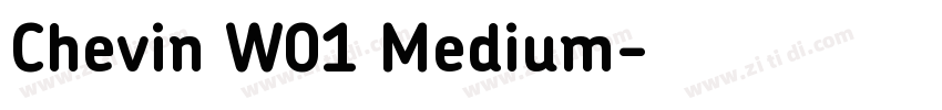 Chevin W01 Medium字体转换